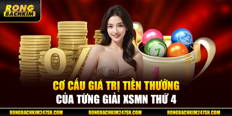 Cơ cấu, giá trị tiền thưởng của từng giải XSMN thứ 4