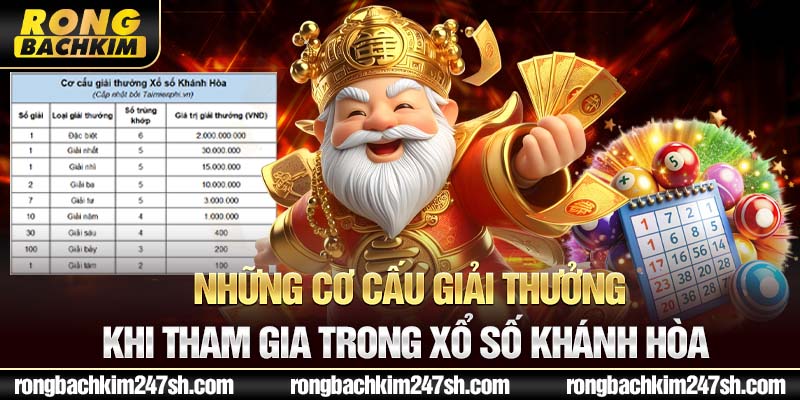 Những cơ cấu giải thưởng khi tham gia trong xổ số Khánh Hòa